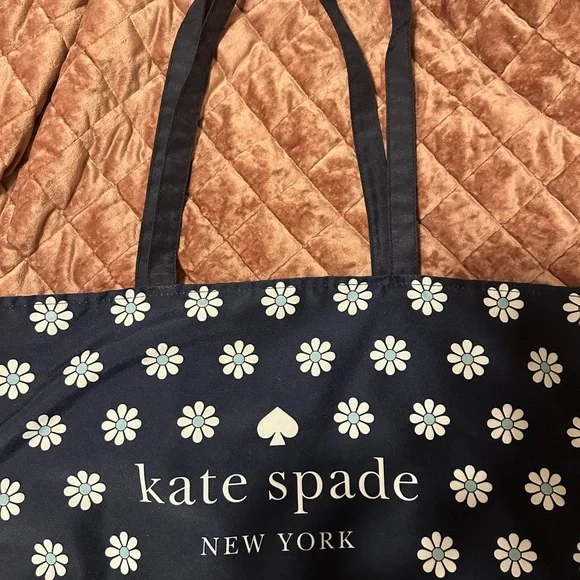 Kate Spade Dark Blue Daisy Tote - Picture 2 of 4